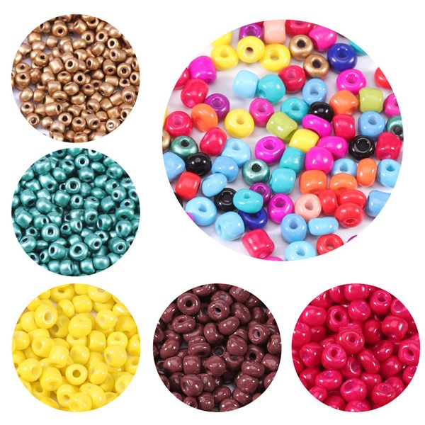 Biço de vidro de 1000pcs/set 3mm para pulseiras Jóias de colar kits de jóias definidas Moda feminina DIY CRIANÇAS MARRAGEM MARRAGEM ACESSORES