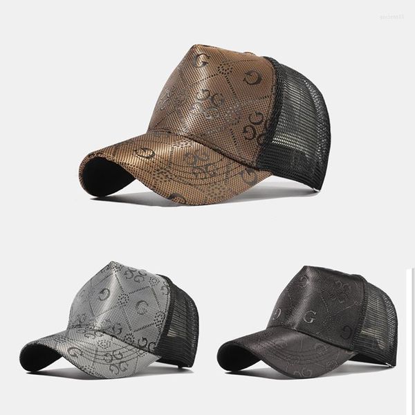 Cappellini da baseball Moda estiva Stampa di lettere Snapback regolabile Baseball Uomo Donna Sport all'aria aperta Protezione solare Cappelli in rete traspirante