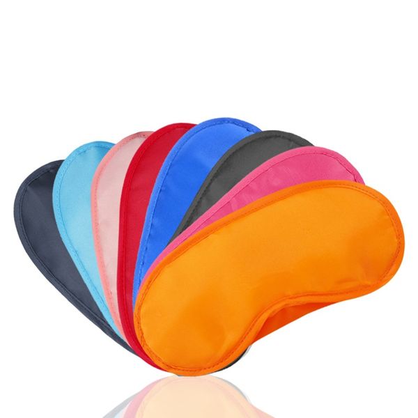 Prezzo di fabbrica Maschera per dormire per gli occhi 4 strati Spugna di poliestere Ombra Copertura per pisolino Maschera per benda per dormire Maschere per dormire in poliestere morbido da viaggio 20 colori in stock