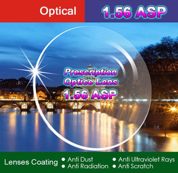 Yüksek Kalite Endeksi 156 161 167 174 Açık Optik Tek Görüş Lens HMC Asferik Antiuv Reçete Lensleri2PCS4244584