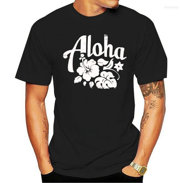 Uomo T-shirt 2023-2023 T-shirt Donna T-shirt Donne - Aloha Surfer Hawaiian Party Retrò Cotone Bianco Nero S M L Xl Stampa