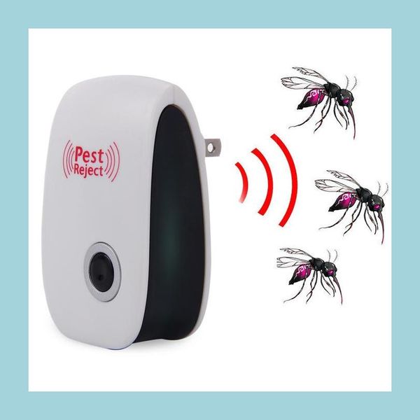 Pest Control Mosquito Killer Reject Electronic Mtipurpose Trasonic Repeller Ratten-Mäuse-Abwehrmittel Anti-Nagetierwanzen Safe Drop Delivery H Dhxbd