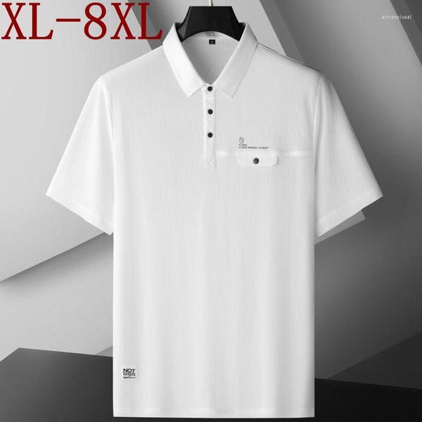 Мужские Polos 8xl 7xl 6xl 2023 летние летние на рукаве