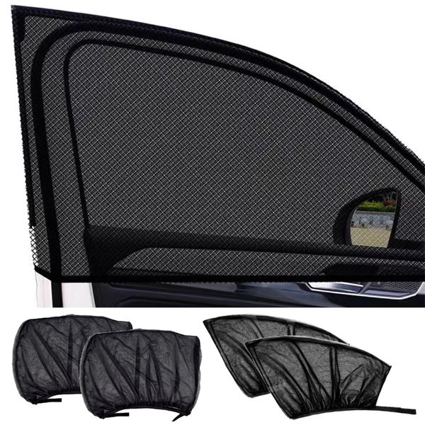 NEU 2 Stück Auto Sonnenschutz Styling Zubehör Auto UV Schutz Vorhang Seitenfenster Sonnenschirm Mesh Sonnenblende Schutz Fensterfolien