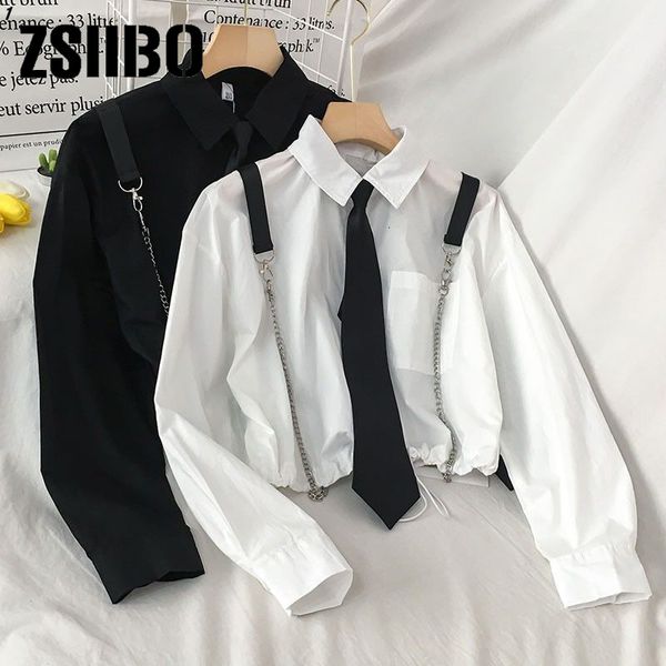 Pantaloni da donna a due pezzi stile femminile cravatta allentata camicia cintura a vita alta e piedini personalità tuta tuta a due pezzi costume cotton club y2k 230330