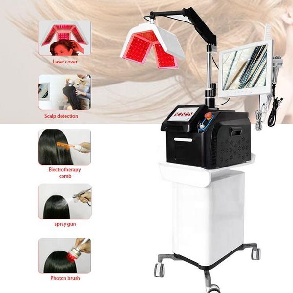 Beauty Items Tragbare 650-nm-Diodenlaser-Stimulations-PDT-Sauerstofftherapie-Kopfhaut-Haarwachstums-Regenera-Activa-Maschine