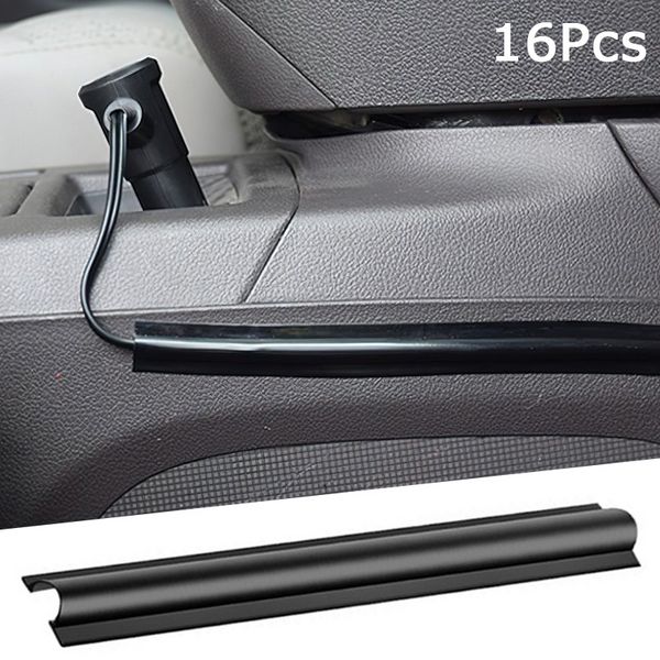 16pcs Hidden Car Cable Cover Cover Line Line Line Protector Orterinaizer Organizer Clamp Automobile Accessories