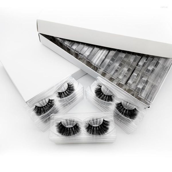 Falsche Wimpern mischen Großhandel Mink Long Cilios Volume 3D Faux Lashes Wispy Full Strip Bulk Makeup Maquiagem