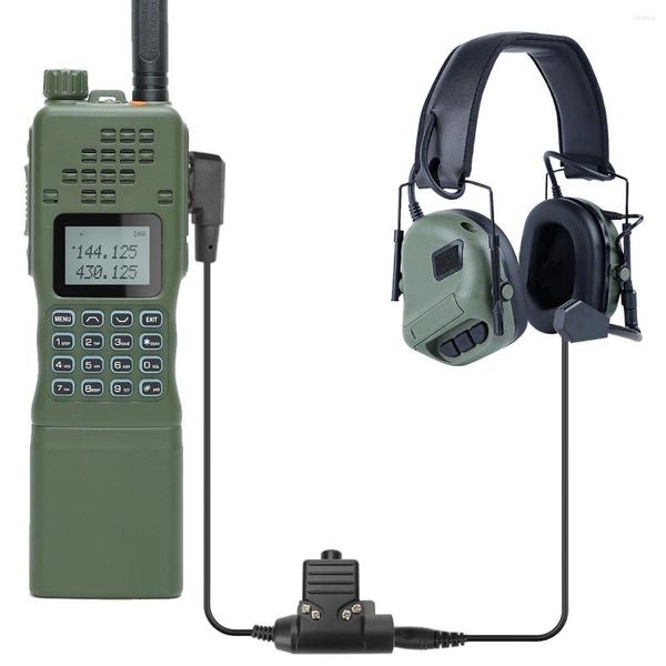  Walkie Talkie Baofeng AR-152 VHF/UHF 15 W Leistungsstarker 12000-mAh-Akku Taktisches PRC-152 Tragbares Radio mit Tonaufnahme-Headset