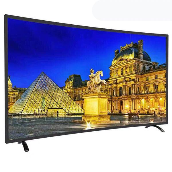 55-Zoll-Ultra-HD-Fernseher Led-Fernseher Schwarzer Kunststoff 65 4K Smart Curved TV Android 65 Hd Wifi Customized