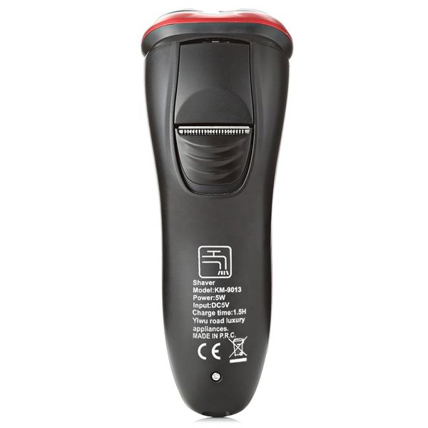 Оригинальный Kemei Rechargeable Electric Beaine Breable Trimmer Барбидор Лицо мужчина вращающаяся машина для бритья Грумер Борда 3D Электрическая бритва Dropshipping