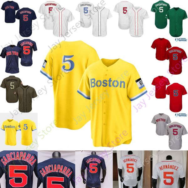 Camisas de beisebol nomar garciaparra jersey 2021 city connect fãs jogadores vintage dia dos pais marinho verde cinza amarelo tamanho s-3xl