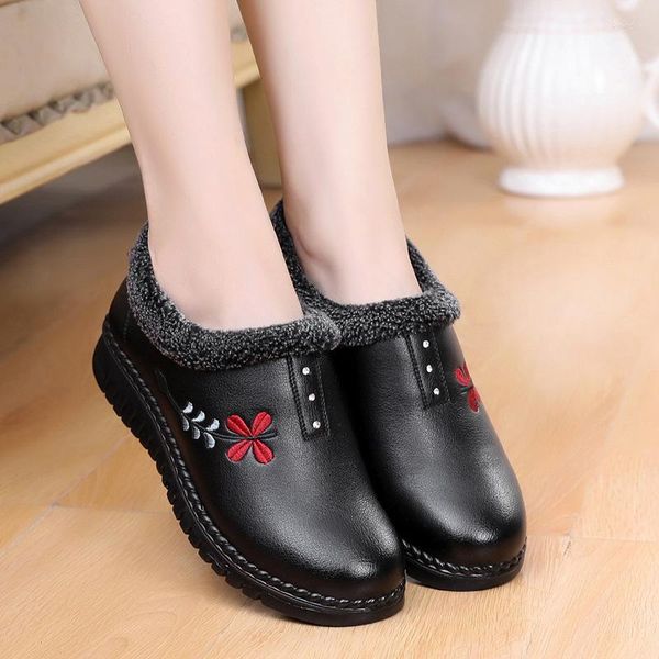 Stivali 2023 Donna Inverno Neve Scarpe Femminili Caldo Peluche Fondo Antiscivolo Termico Impermeabile