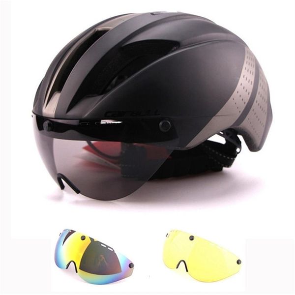 Caschi da ciclismo Cairbull 280g Aero Occhiali ultraleggeri TT Casco da bici da strada Mold Racing Bike Sport Safety Timing Casco da bici 230329