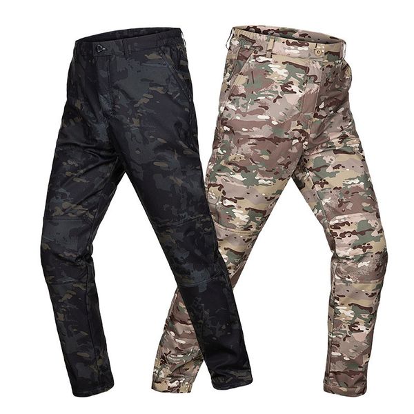 Outdoor Sports Softshell Pants Woodland Jagd Shooting Tactical Camo Pants Combat Clothing Camouflage Hose NO05-229
