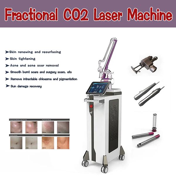 CO2 Laser Tattooentfernung Hautverjüngung Bruchnanometer 10600nm Multifunktionale Schönheitsmaschine Mitesser Aknenarbenentferner