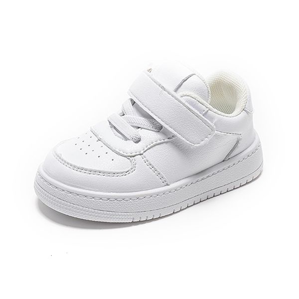Primeiros caminhantes Dimi Spring/Autumn Sapatos de caminhada para bebês macios e confortáveis ​​Sapatos de criança borracha Non Slip meninos meninas brancas tênis de bebê 230330