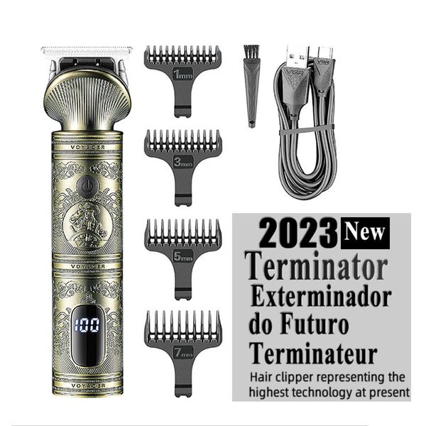 Barbeadores elétricos recarregáveis ​​barbeador de barbeiro barba barba barba barba barbear lâmpada masculina para homens cortes de corte de grama 230330