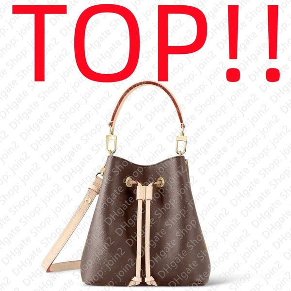 Шнурок ТОП. M46581 NEONOE BB Дизайнерская сумка Кошелек через плечо Mini BUCKET Bag Tote Women Luxury