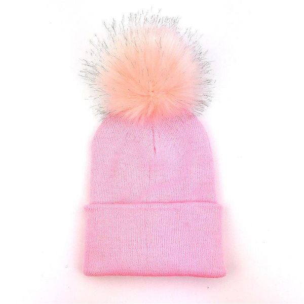 Gorros grisões/caveira tampa de inverno mulheres chapéus de chapéu de lã Pompon pompon pompon food chapéus ponpon pompom fêmea malhada meninas preto vermelho