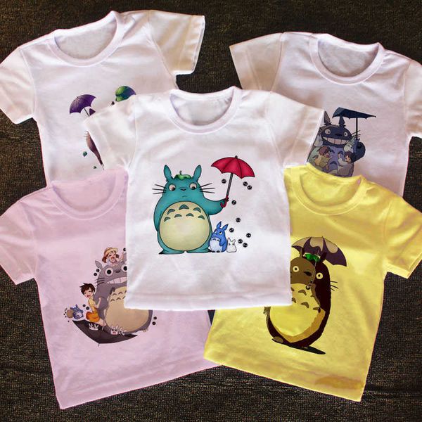 T-shirt New Summer 2021 Anime My Neighbor Totoro Stampa T-shirt per bambini Ragazzi Ragazza Abbigliamento per bambini Casual T-shirt per bambini Magliette per ragazze T-shirt AA230330