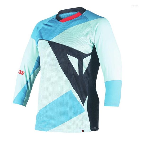 Jackets de corrida secagem rápida Scojersey Ciclismo MTB Blindável camiseta off-road Race DH Mountain Bike Jersey BMX