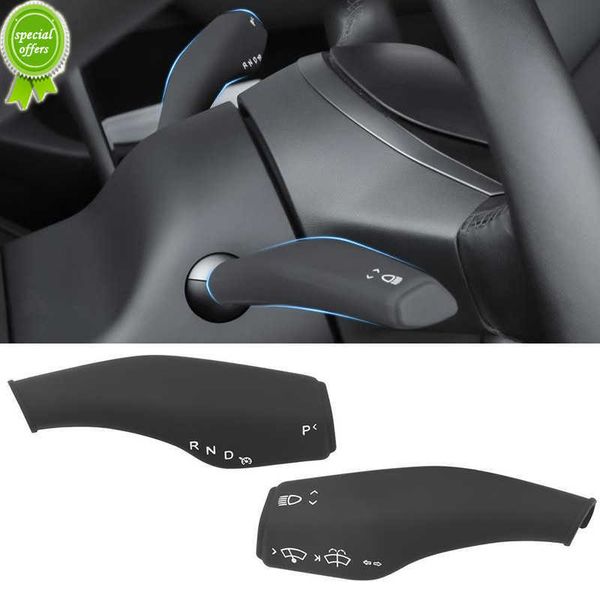 New Car Column Shift Schutzabdeckung für Tesla Model 3 / Model Y Auto Silikon Schalthebelabdeckung Innenumbau Patch Zubehör