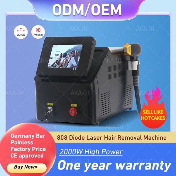 Instrumento popular de beleza de beleza portátil removedor de cabelo gelo platina 3 comprimento de onda 808 Diodo a laser 808nm Máquina de remoção de cabelo 808 remove removedor de máquinas para uso doméstico