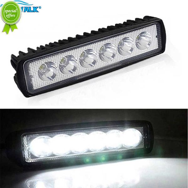 Novos faróis de LED 12-24V para automóvel para motocicletas trailer de gabinete de barco Offroad Working Light 18W LED Work Spotlight Highlight