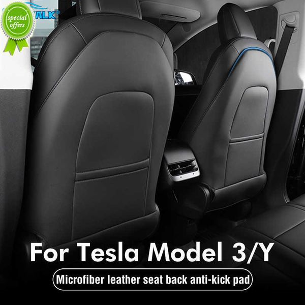 Новое для Tesla Model 3 Y Car Seat Back Back Protector Pad Interior Auto Anti -Kick Pads Accessories