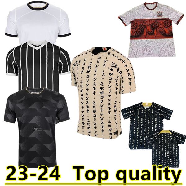 Camisas de futebol 2023 Corinthian THIRD 3RD Away WILLIAN 23 24 camisetas de footb GABRIEL Balbuena especial JADSON Camisa de futebol da Copa do Mundo de Clubes 10º aniversário 666