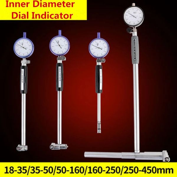 Indicateur à cadran Cadran Alésage Jauge Diamètre du trou Jauge de mesure Diamètre intérieur Échelle Cylindre Volume Compteur 10-18-35-50-160mm
