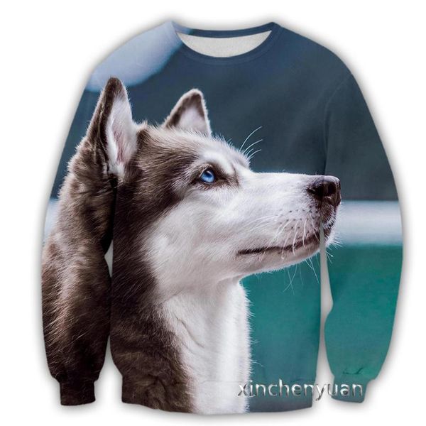 Мужские толстовка толстовок Phechion Fashion Мужчины/Женщины животные Husky Dog 3d Print Clothing Одежда Собственная спортивная уличная одежда S41 S41