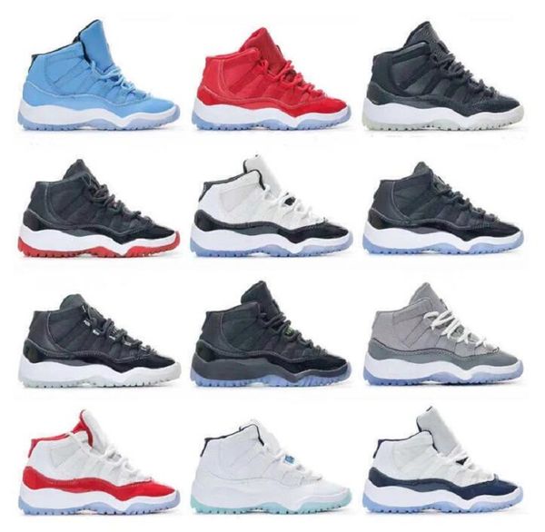 Scarpe da basket per bambini grandi per bambini 11 11s XI Cherry Bred Cool Grey Concord Unc Win Come per bambino Ragazzi Ragazze Bambini Junior Junior Scarpe da ginnastica per bambini Scarpe da ginnastica per bambini