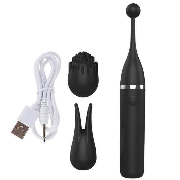Powerful Three In One G Spot Vibrator Clitoris Massager Realistic of Oral Licking Nipple Stimulator_voghion.com