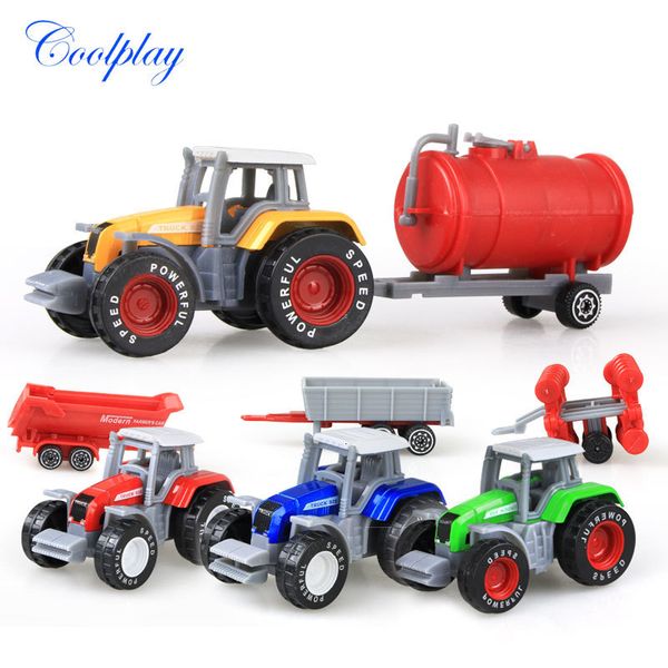 Diecast Model Farm автомобили Mini Engineering Tractor Toys for Kids Рождественский подарок 230331