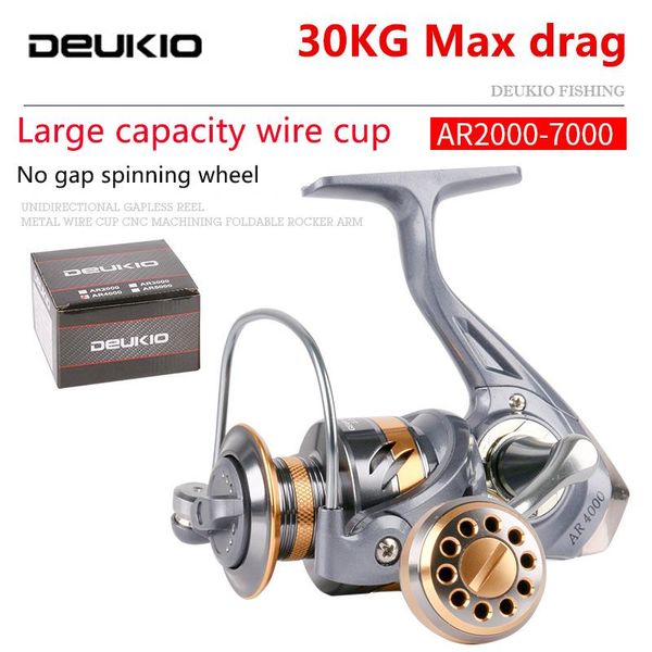 Baitcasting Reels Suntek Tüm Metal Tek Yol Balonu Toplar 30 Max Drag Sazan Tuzlu Su Sörf Balık tutma makarası 1000-7000 Spinning