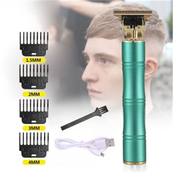 O mais novo LCD Display Cabelo Clipper Profissional barbeador elétrico para homens Menor de barba barba barba barbeiro Máquina de barbear barbearia ferramenta USB recarregável