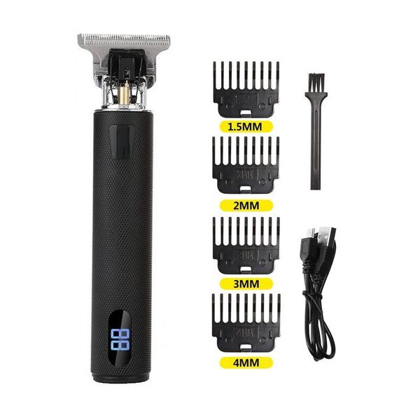 LCD Exibir cabelo masculino Clipper barba TRIMER