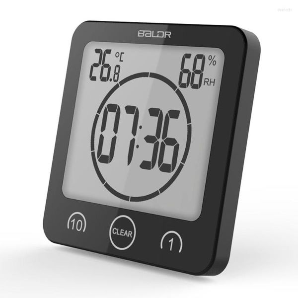 Wanduhren Hochwertige Quadratische Batterie Alarm Timing Clock Timer Kunststoff Spiegel Digitales Design Mode Handwerk Ländlich Wohnkultur Art.-Nr