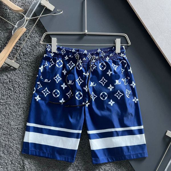 Shorts masculinos Caminhada 2 colorido bloco colorido Moda de verão esportes rápidos calças de praia seca casual e bonito