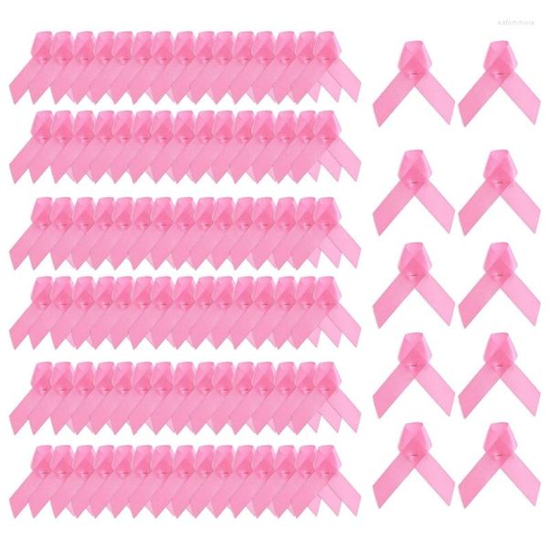 Broches C6UD 100 PCS Promoção de câncer de mama Pin PIN Pink Hope Broche Ribbon Adequado para garotas de caridade Charity Public Social Events