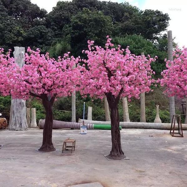 Dekorative Blumen kundengebundene Größe halbe Kugel-künstliche gefälschte Kirschblüten-Baum-Seidenblumen-Bäume