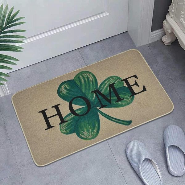 Teppiche Willkommen Zuhause Eingang Boden Teppich Rutschfeste Fußmatte Für St. Patrick's Day Indoor Outdoor Fußmatte 40 60 cm Teppich im Wohnzimmer