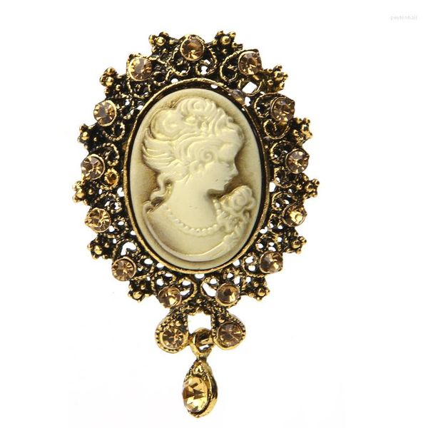 Broches Lady Lady Vintage Cameo Victorian Party Women Women Pinging Broche Pin C1FE