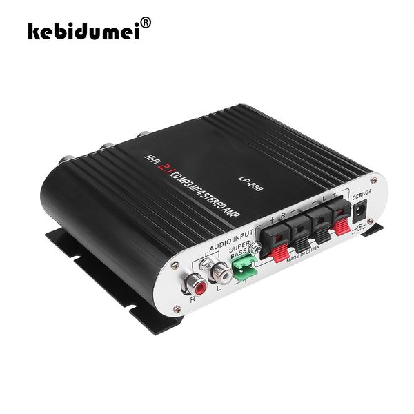 Karaok Player kebidumei LP838 Power Car Amplifier HiFi 21 200W 12V MP3 Radio Audio Stereo Bass Ser Booster per moto Home 230331