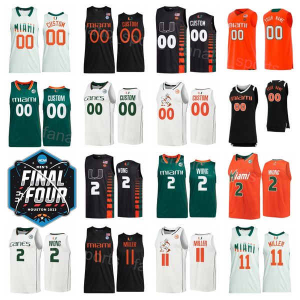 Final Four 2023 Basketball College 1. Anthony Walker Jersey Miami Hurricanes 2. Isaiah Wong 11. Miller 15. Norchad Omier 24. Nijel Pack Wooga Poplar Bensley Joseph NCAA