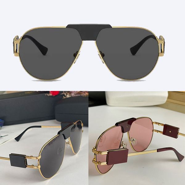 Suncloud Sunglasses для мужчин Объекционированные металлические жабы рамы VE 2252 Роскошные дизайнерские солнцезащитные очки для женщин Coolwinks Overseear Оригинальная коробка