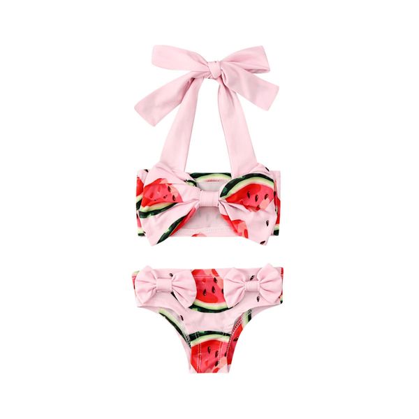 Bekleidungssets Citgeett Sommer Kinder Mädchen Wassermelone Bademode Badeanzug Bikini Badeanzug Schwimmen Bademode Süßes Set 230331