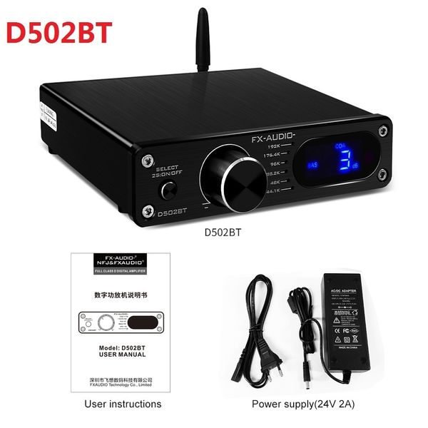 Karaok-Player FXAudio D502BT HiFi 21-Kanal-Digital-Audio-Leistungsverstärker 60W2Subwoofer-Ausgang C3003 Bluetooth-Fernbedienung 230331